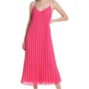 Scotch & Soda Pink pleated dress